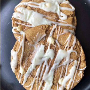 My Table of Three's White Chocolate Snickerdoodle Cookie.
