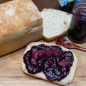 Homemade Bluebarb Jam (half pint)