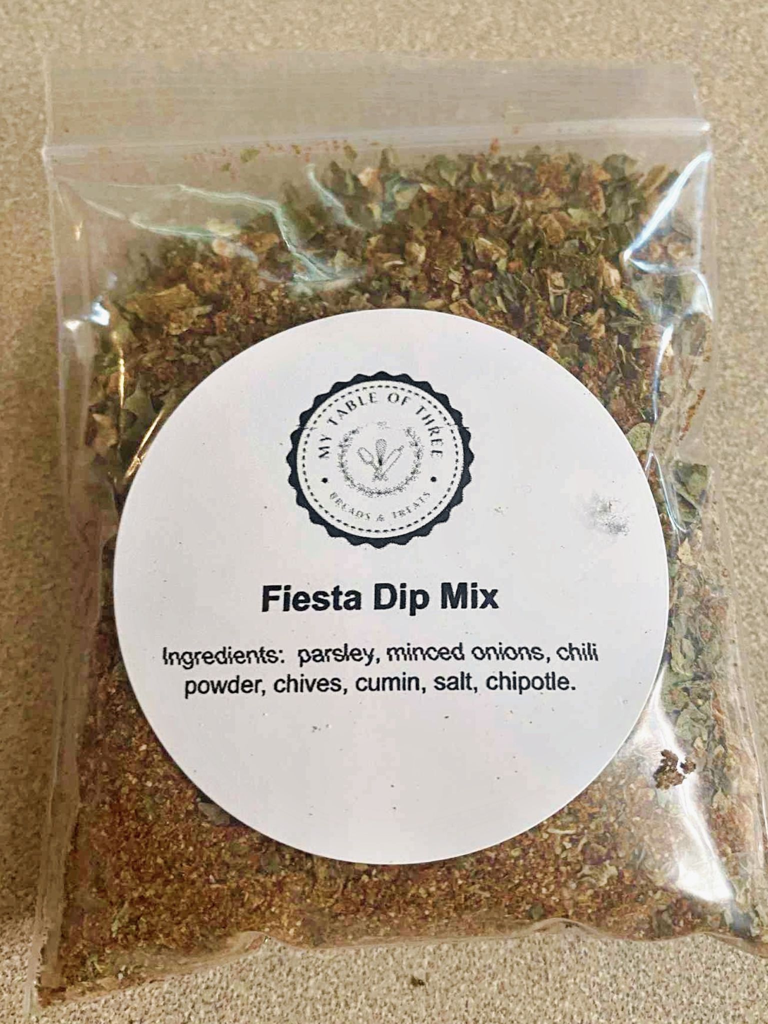 Fiesta Dip Mix from My Table of Three.