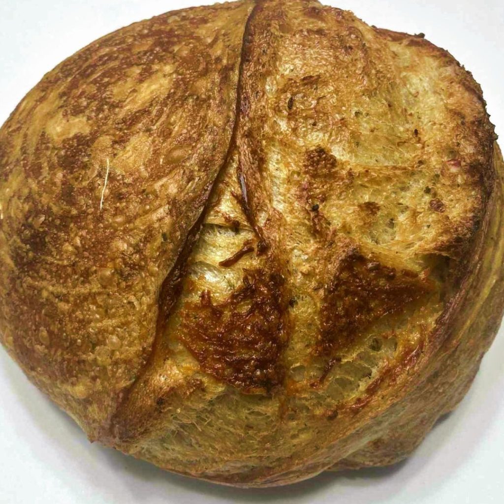 A Zesty Italian Parmesan Sourdough Loaf by My Table of Three.
