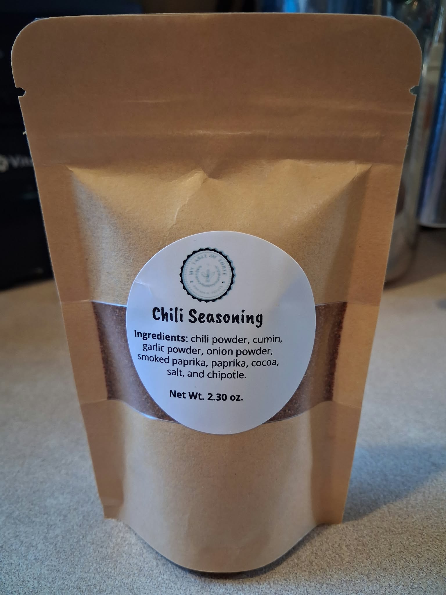 My Table of Three's Chili Seasoning.