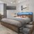 Lifezone Queen Bed Frame with 2-Tier Storage Headboard